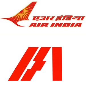 air India and Indian airlines logo