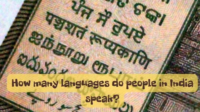 Languages people in India speak