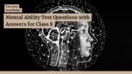 80 Mental Ability Test Questions with Answers for Class 8