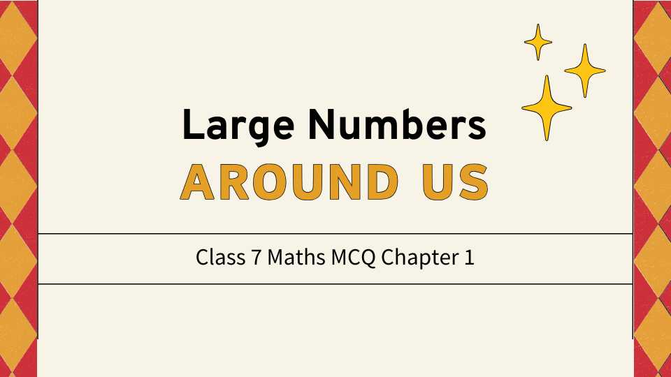 Class 7 Maths MCQ Chapter 1