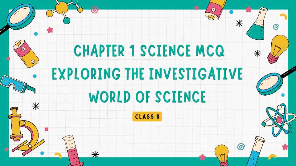 Class 8 Chapter 1 Science MCQ