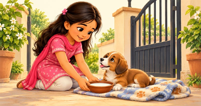 Isha and the Stray Puppy