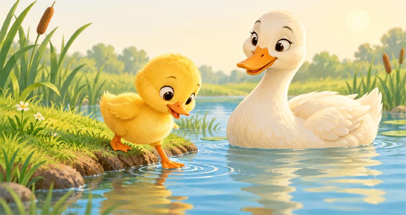 The Little Duck Who Was Scared of Water