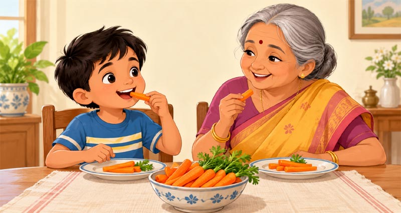 Appu Eats His Vegetables